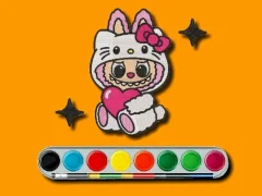 Gêm Labubu Coloring Adventure ar-lein