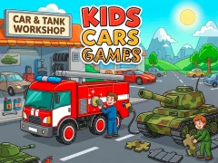 Gêm Kids Cars Games ar-lein