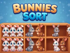 Gêm Bunnies Sort ar-lein