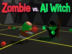 Gêm Zombie vs. AI Witch ar-lein