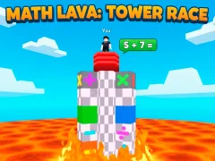 Gêm Math Lava: Tower Race ar-lein