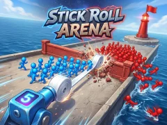 Gêm Stick Roll Arena ar-lein