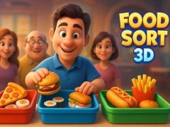 Gêm Food Sort 3D ar-lein