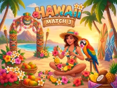 Gêm Hawaii Match 3 ar-lein