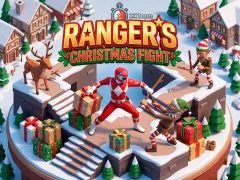 Gêm Power Rangers Christmas run ar-lein
