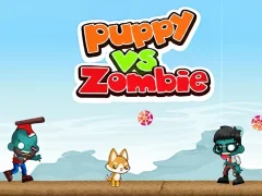 Gêm Puppy vs Zombie ar-lein