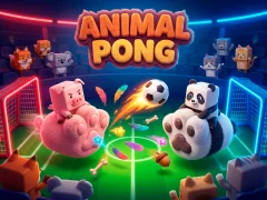 Gêm Animal Paws Pong ar-lein