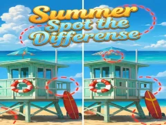 Gêm Summer Spot the Differense ar-lein