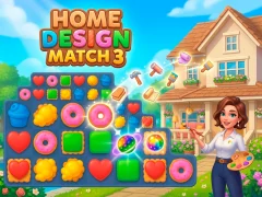Gêm Home Design Match 3 ar-lein
