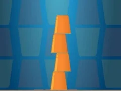 Gêm Cups Tower Builder ar-lein