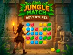 Gêm Jungle Match Adventures ar-lein