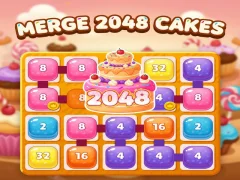 Gêm Merge 2048 cakes ar-lein