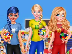 Gêm BFF Princess Vote For  FIFA 2018 Quarter Finals ar-lein