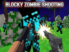 Gêm Blocky Zombie Shooting ar-lein