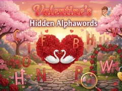 Gêm Valentine's Hidden Alphawords ar-lein
