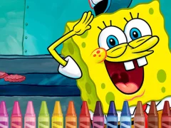 Gêm Sponge Bob Coloring ar-lein