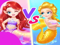 Gêm Mermaid Paper Doll Dress Up ar-lein
