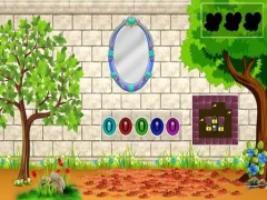 Gêm White Brick Backyard Escape ar-lein