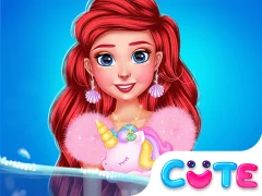 Gêm Princess Turned Into Mermaid ar-lein
