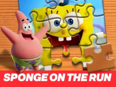 Gêm Sponge on the Run Jigsaw Puzzle ar-lein