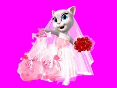 Gêm Talking Tom Angela City Wedding Boutique ar-lein