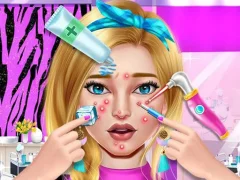 Gêm Pimple Treatment Makeover Salon ar-lein