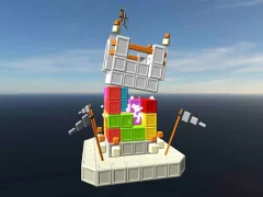 Gêm Castle Destruction Blocks ar-lein