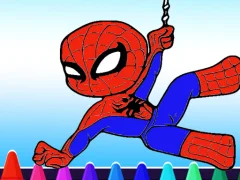 Gêm Spiderman Coloring book ar-lein