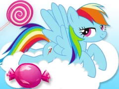Gêm Pony Candy Run ar-lein