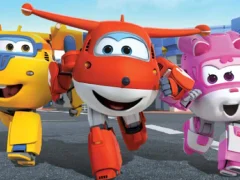 Gêm Superwings Slide ar-lein