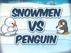 Gêm Snowmen vs Penguin ar-lein