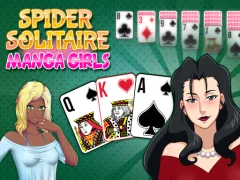 Gêm Spider Solitaire Manga Girls ar-lein