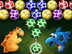 Gêm Dino Eggs Bubble Shooter ar-lein