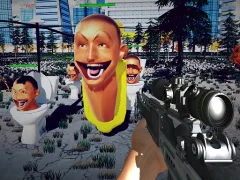 Gêm Sniper Survival Skibidi Toilet ar-lein
