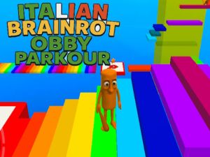 Gêm Brainrot Eidalaidd Obby Parkour  ar-lein