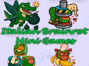 Gêm Gemau Mini Brainrot Eidalaidd  ar-lein