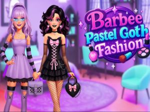 Gêm Ffasiwn Goth Pastel Barbee ar-lein