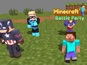 Gêm Parti Brwydr Minecraft ar-lein