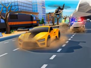 Gêm Car heddlu yn mynd ar ôl igam-ogam dianc 3d ar-lein