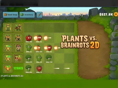 Gêm Plants vs Brainrots 2D ar-lein