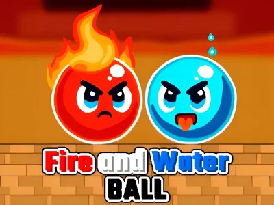 Gêm Fire and Water Ball ar-lein