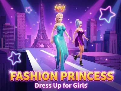 Gêm Fashion Princess Dress Up for Girls ar-lein