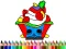 Gêm Back To School: Cake Coloring Book ar-lein