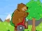 Gêm Bear on a Scooter ar-lein