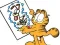 Gêm Garfield connects the dots ar-lein