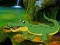 Gêm Crocodile Waterfalls Forest Escape ar-lein