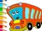 Gêm Coloring Book: Bus ar-lein