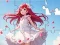 Gêm Jigsaw Puzzle: White Dress Girl ar-lein