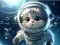 Gêm Jigsaw Puzzle: Astronaut-Cat ar-lein
