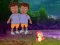 Gêm Twins Escape From Night Forest ar-lein